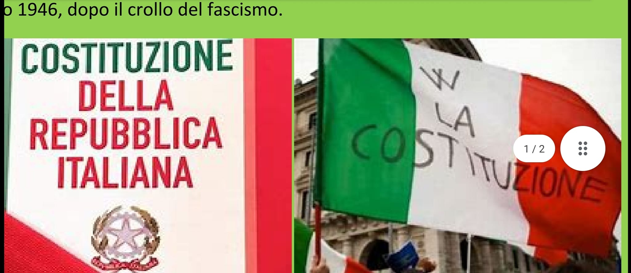 La Costituzione della Repubblica Italiana